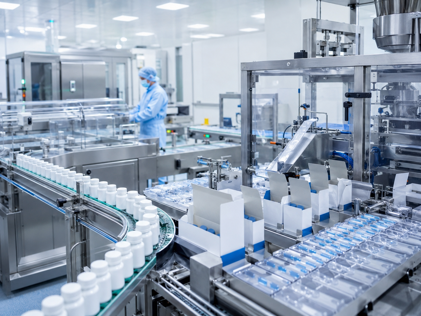 Pharmaceutical packaging production line